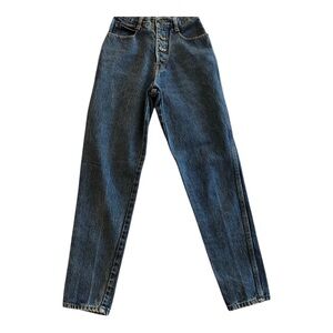 VTG High-Rise Dark Blue Button-Fly Women's Jeans